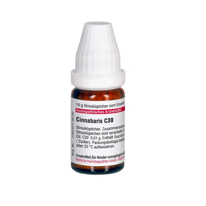 DHU Cinnabaris C 30 Streukügelchen, 10 g Globules