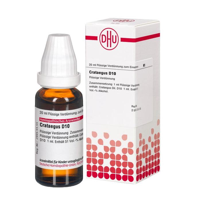 DHU Crataegus D10 Dilution, 20 ml Lösung