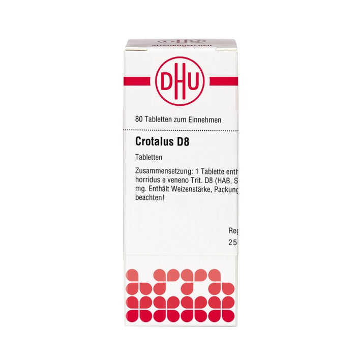 Crotalus D8 DHU Tabletten, 80 St. Tabletten