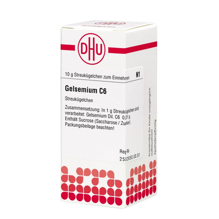 DHU Gelsemium C6 Streukügelchen, 10 g Globuli