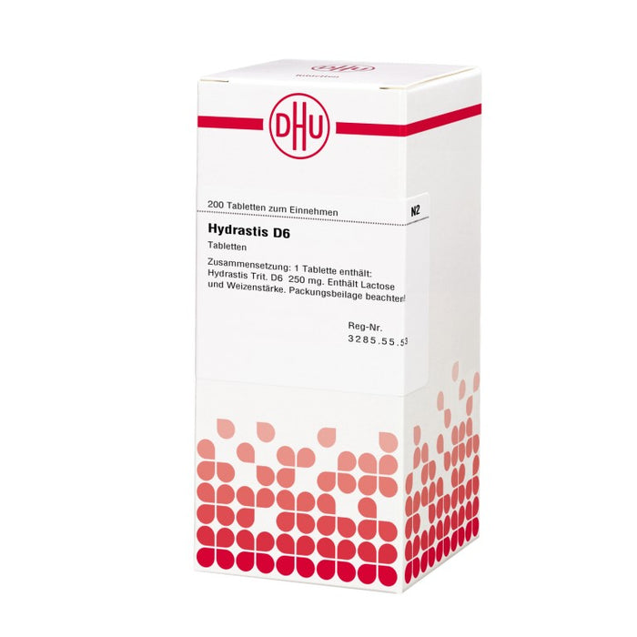 DHU Hydrastis D6 Tabletten, 200 pc Tablettes