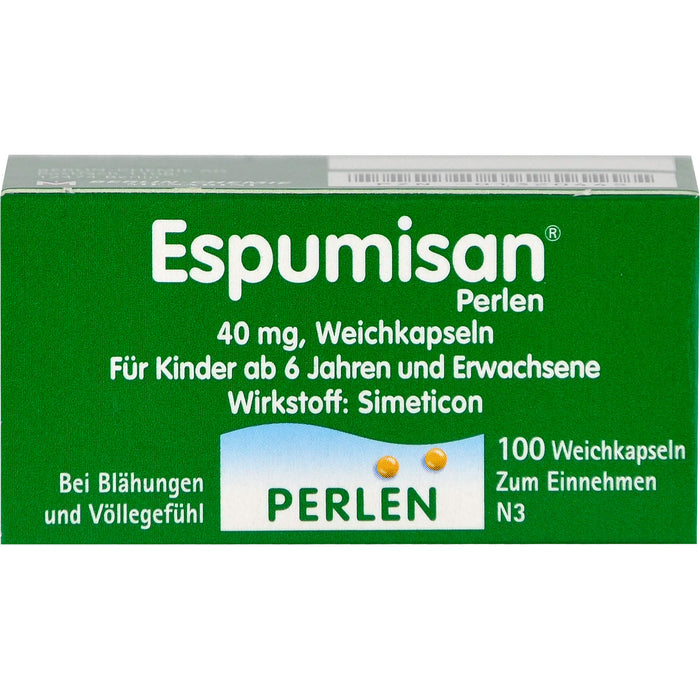 Espumisan Perlen 40 mg Weichkapseln bei Blähungen, 100 pcs. Capsules