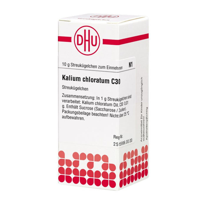 DHU Kalium chloratum C30 Streukügelchen, 10 g Globules