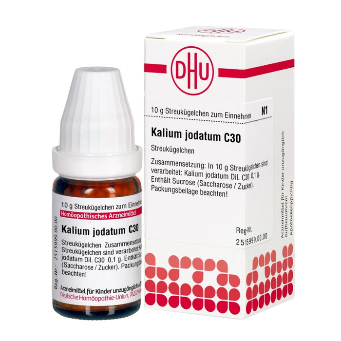 DHU Kalium jodatum C30 Streukügelchen, 10 g Globuli