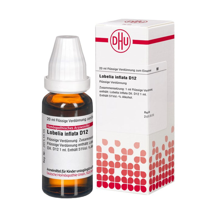 Lobelia inflata D12 DHU Dilution, 20 ml Lösung