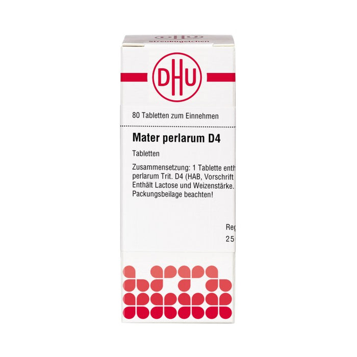 DHU Mater perlarum D4 Tabletten, 80 pc Tablettes