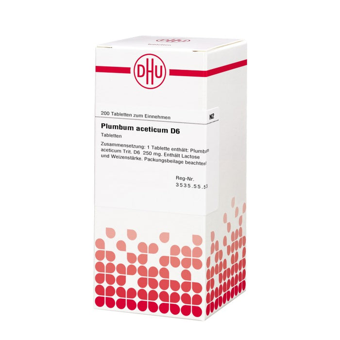 DHU Plumbum aceticum D6 Tabletten, 200 St. Tabletten