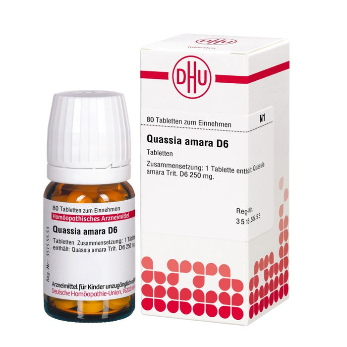 DHU Quassia D6 Tabletten, 80 pc Tablettes