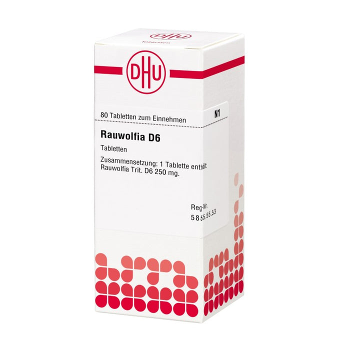 DHU Rauwolfia D 6 Tabletten, 80 pcs. Tablets