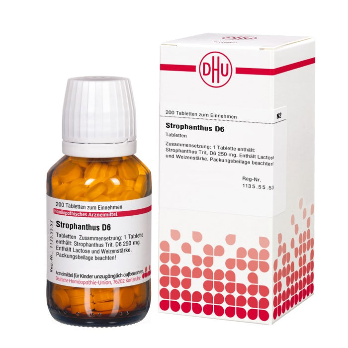 DHU Strophanthus D6 Tabletten, 200 St. Tabletten