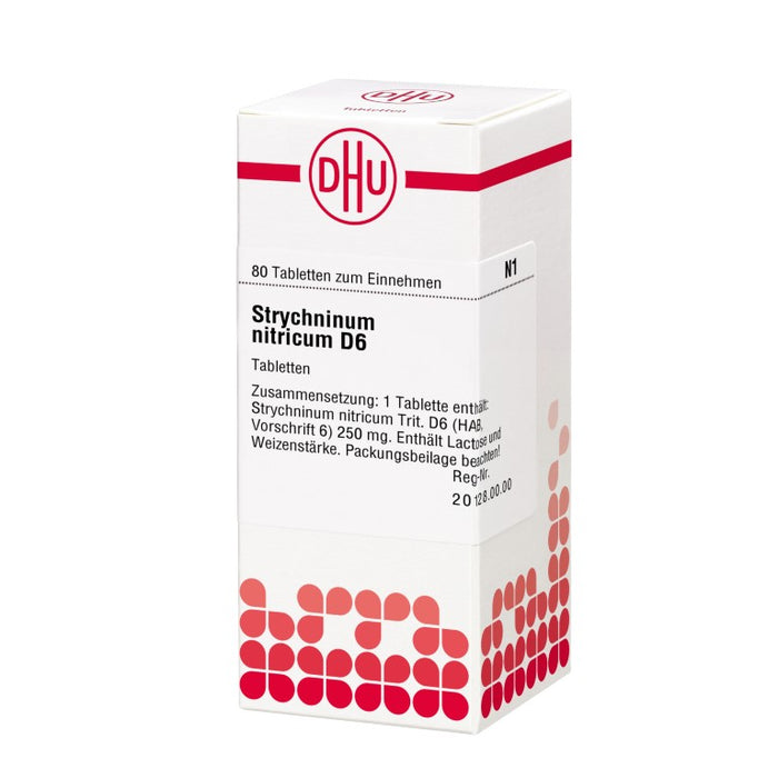 DHU Strychninum nitricum D6 Tabletten, 80 St. Tabletten