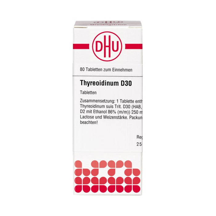 DHU Thyreoidinum D30 Tabletten, 80 St. Tabletten