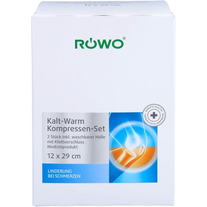 RÖWO Kalt-/Warm-Kompresse mit Klettbandage 15 x 29 cm, 1 pcs. Compresses