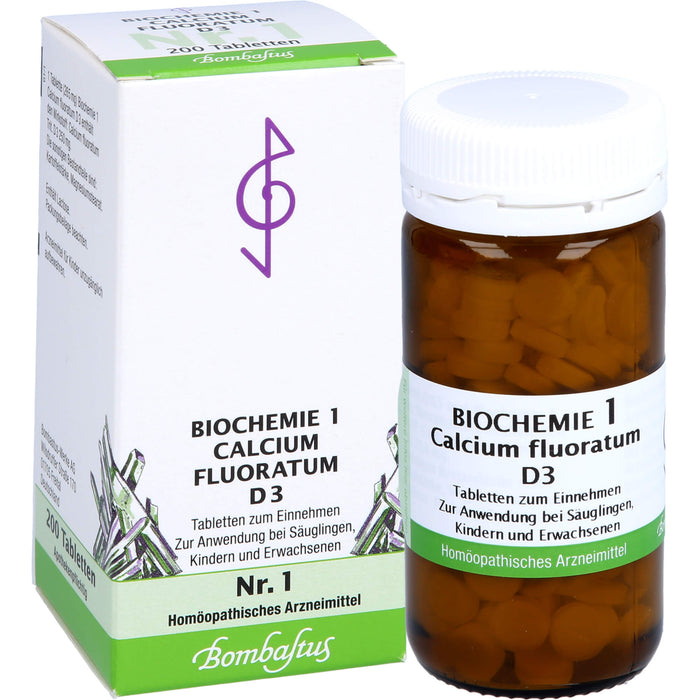 Biochemie 1 Calcium fluoratum Bombastus D3 Tbl., 200 St TAB