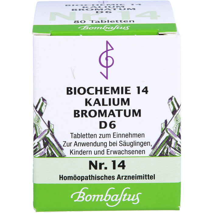 Biochemie 14 Kalium bromatum Bombastus D6 Tbl., 80 St TAB