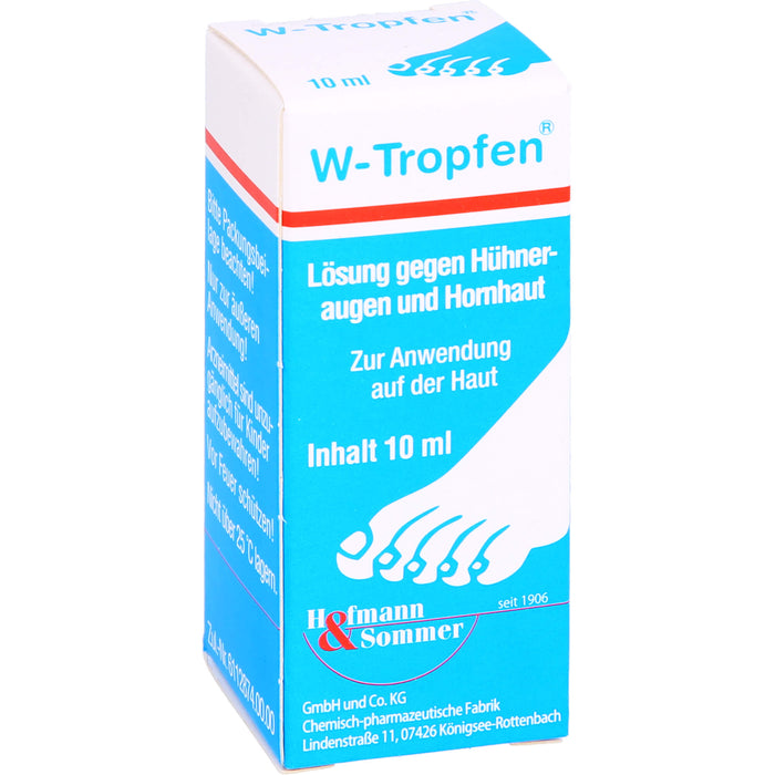 W-Tropfen gegen Hühneraugen und Hornhaut, 10 ml Solution