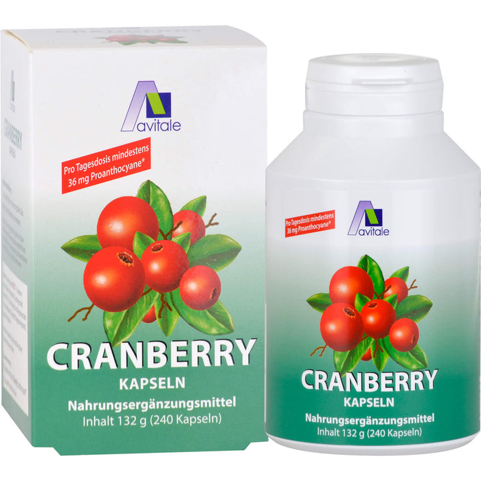 Avitale Cranberry Kapseln 400 mg, 240 pc Capsules