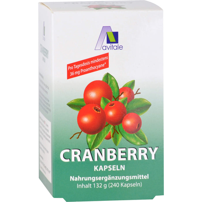 Avitale Cranberry Kapseln 400 mg, 240 St. Kapseln