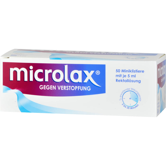 microlax Miniklistier Rektallösung Reimport EMRAmed, 50 pcs. Enemas