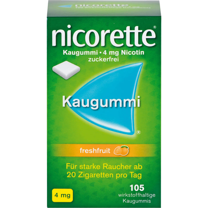 Nicorette 4mg Freshfruit Emra Kaugummi, 105 St KGU