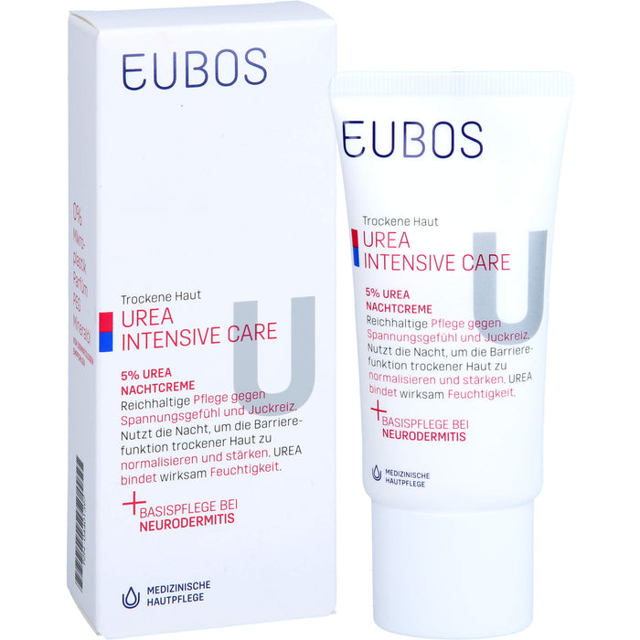 EUBOS Trockene Haut Urea 5% Nachtcreme, 50 ml XNC