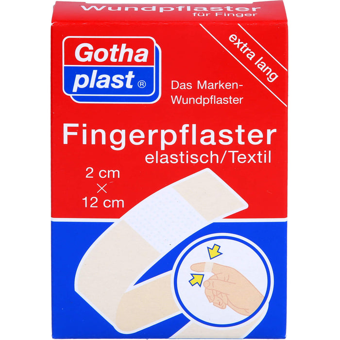 GOTHAPLAST FINGERVERBAND 2X12, 10 pcs. Patch