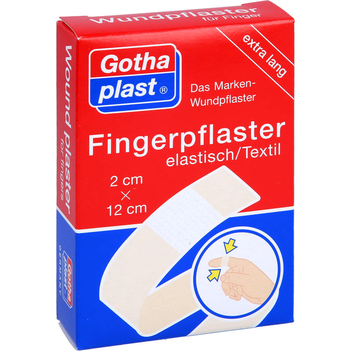 GOTHAPLAST FINGERVERBAND 2X12, 10 St. Pflaster