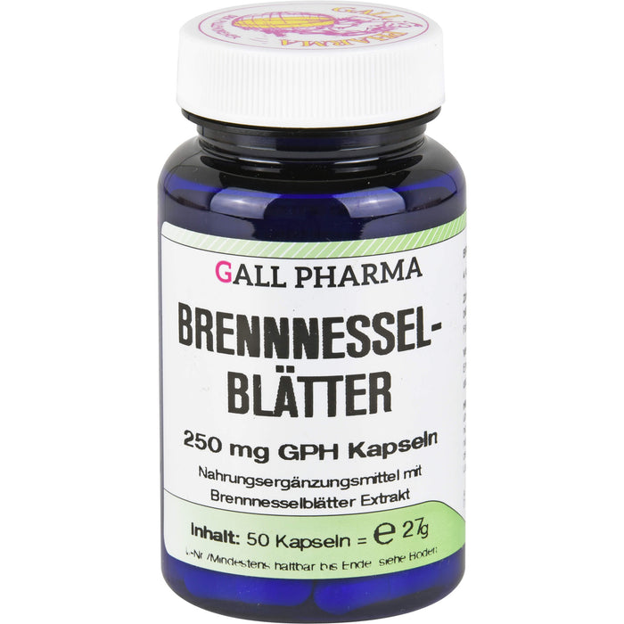 GALL PHARMA Brennnessel-Blätter 250 mg GPH Kapseln, 50 pcs. Capsules