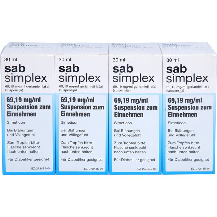 sab simplex 69,19 mg/ml Eurim Suspension zum Einnehmen, 4X30 ml SUE