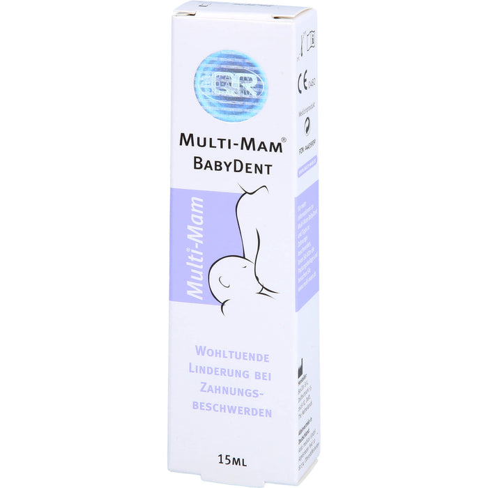 MULTI-MAM BabyDent bei Zahnungsbeschwerden Gel, 15 ml Gel