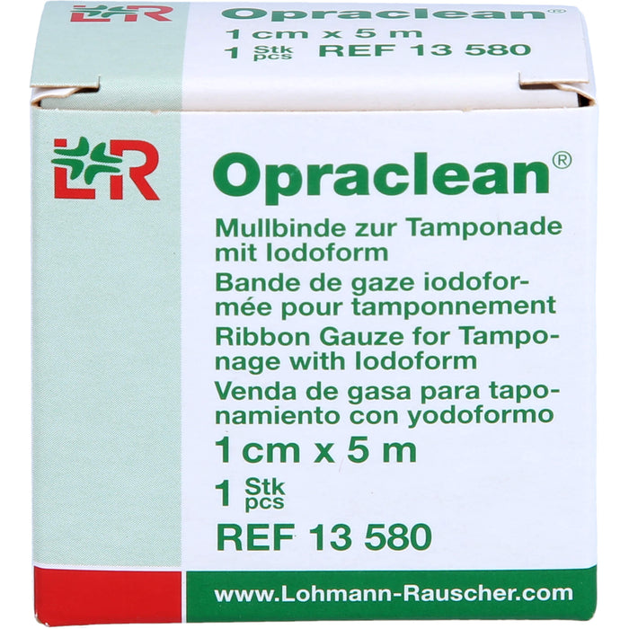 Opraclean Mullbinde zur Tamponade mit Jodoform 1 cm x 5 m, 1 pcs. Tamponades