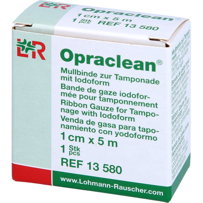 Opraclean Mullbinde zur Tamponade mit Jodoform 1 cm x 5 m, 1 pc Tamponnades