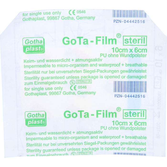 GoTa-FILM steril 10cmx6cm, 1 St PFL