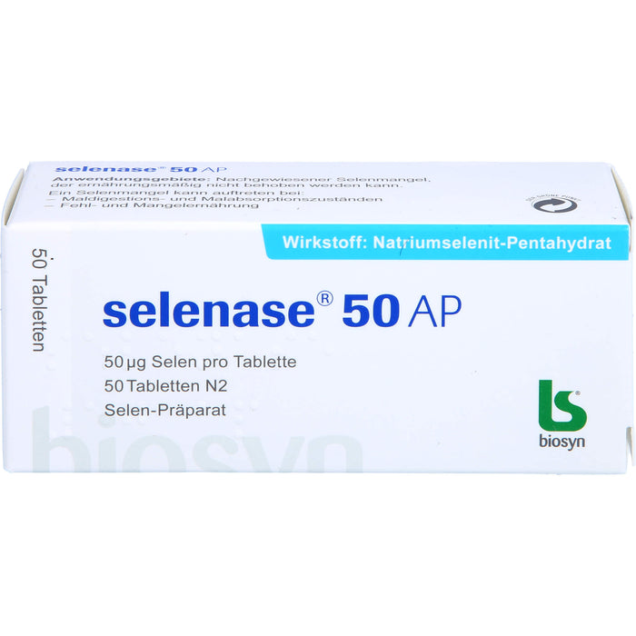 selenase 50 AP Tabletten bei nachgewiesenem Selenmangel, 50 pc Tablettes