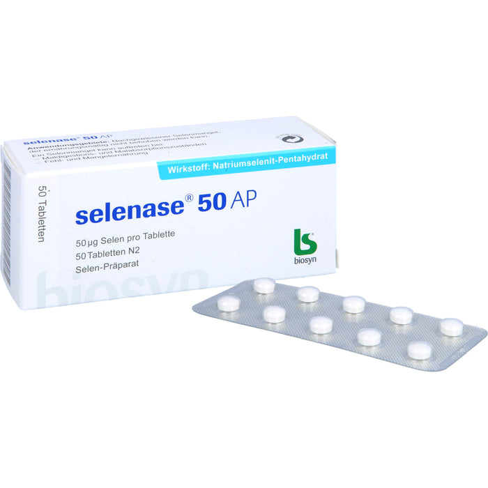 selenase 50 AP Tabletten bei nachgewiesenem Selenmangel, 50 pcs. Tablets