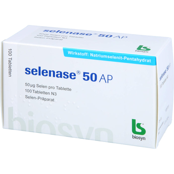 selenase 50 AP Tabletten bei nachgewiesenem Selenmangel, 100 St. Tabletten