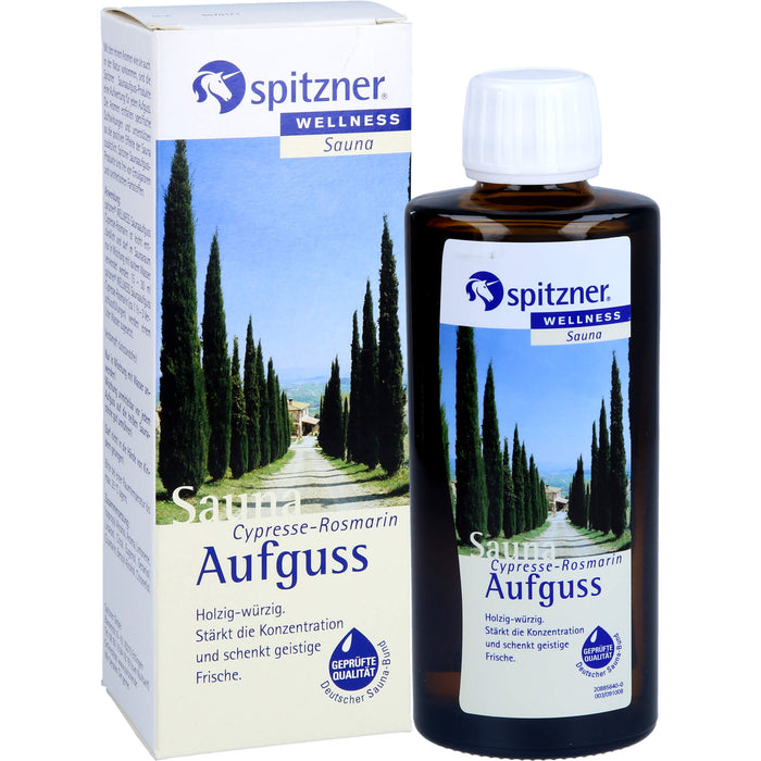 Spitzner Saunaaufguss Cypresse-Rosmarin Wellness, 190 ml KON