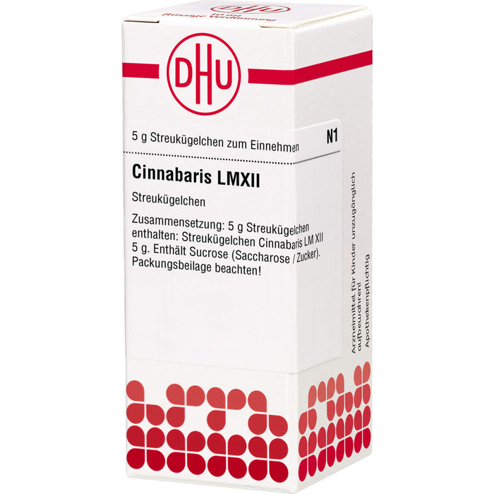 Cinnabaris LM XII DHU Globuli, 5 g Globuli