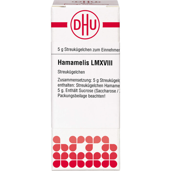 DHU Hamamelis LM XVIII Streukügelchen, 5 g Globuli