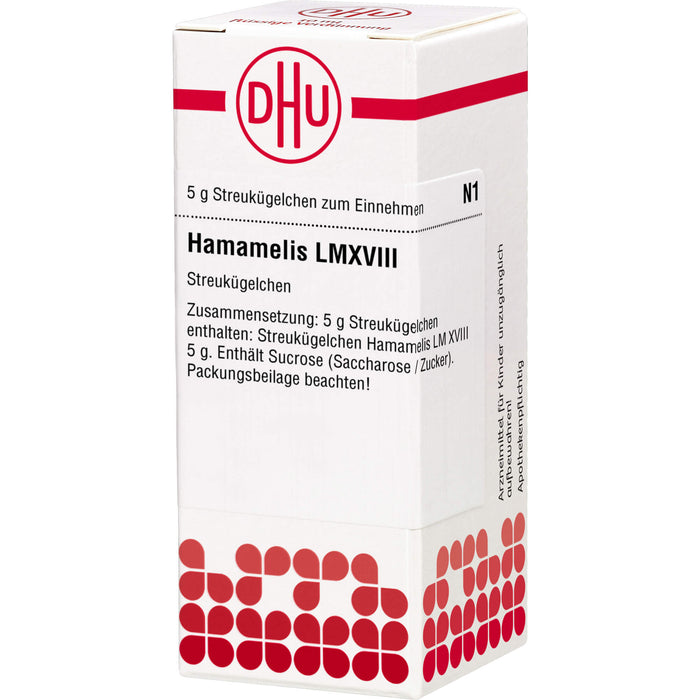 DHU Hamamelis LM XVIII Streukügelchen, 5 g Globuli