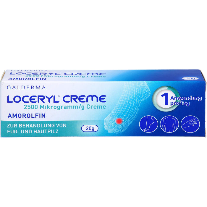 Loceryl Creme bei Fuß- und Hautpilz, 20 g Creme