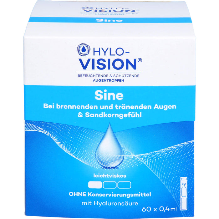 HYLO-VISION Sine Augentropfen bei brennenden Augen, 60 pc Ampoules