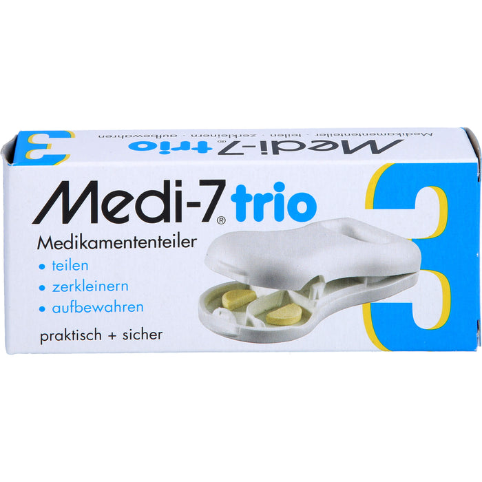 Medi-7 trio Tablettenteiler weiss, 1 pcs. Box