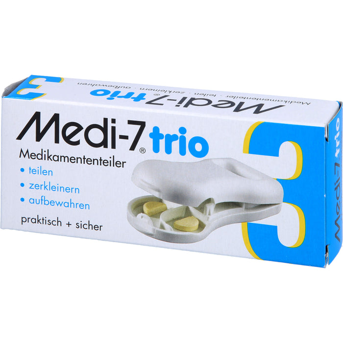 Medi-7 trio Tablettenteiler weiss, 1 pcs. Box