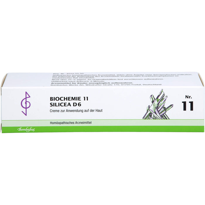 Bombastus Biochemie 11 Silicea D 6 Creme, 100 ml Creme