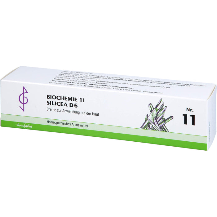 Bombastus Biochemie 11 Silicea D 6 Creme, 100 ml Creme