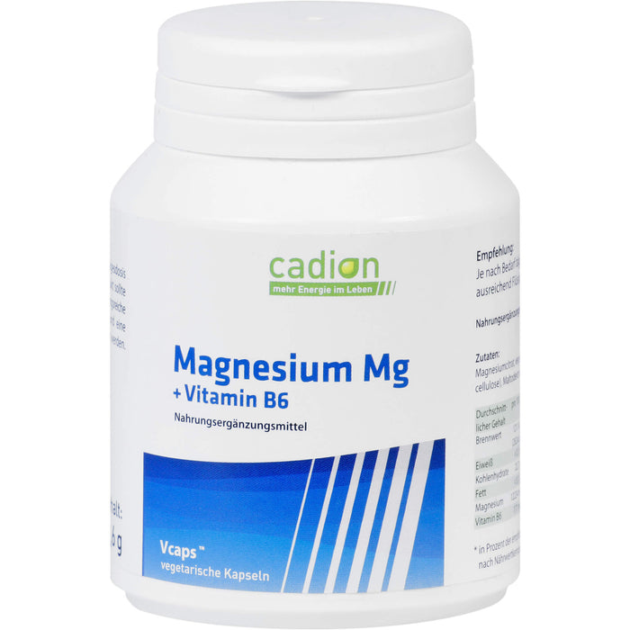 Cadion Magnesium Kapseln + Vitamin B6 Kapseln, 90 pcs. Capsules