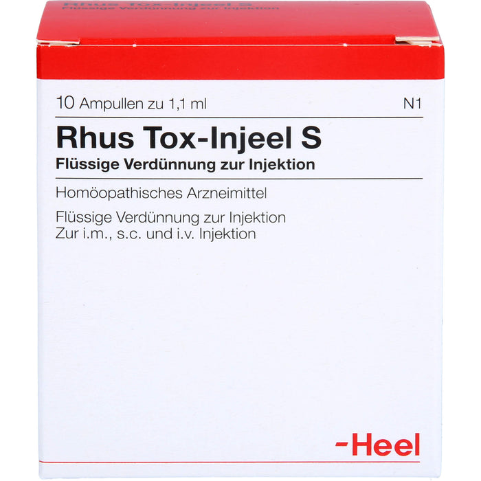 Rhus Tox-Injeel S flüssige Verdünnung, 10 St. Ampullen