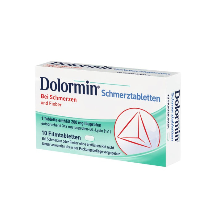 Dolormin Schmerztabletten bei Schmerzen und Fieber, 10 St. Tabletten