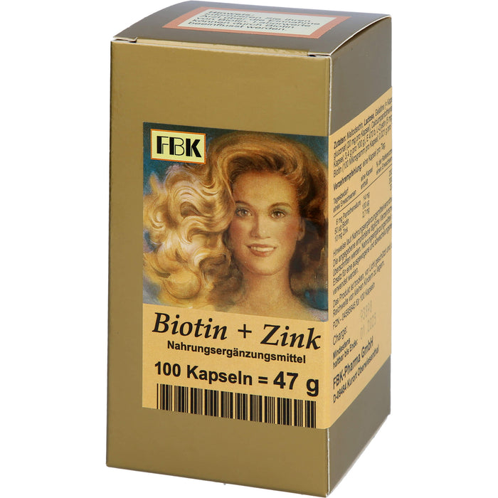 Biotin + Zink Haarkapseln, 100 St KAP